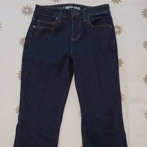Lands End Mid Rise Curvy Bootcut Jeans